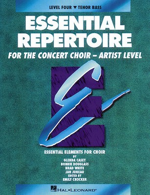 Essential Repertoire for the Concert Choir - Artist Level Tenor Bass Perf/Acc CD
