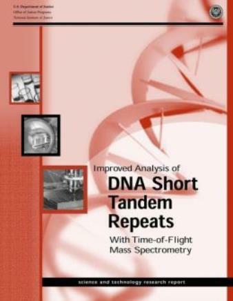 Improved Analysis Of Dna Short Tandem Repeats With Time-Of-Flight Mass