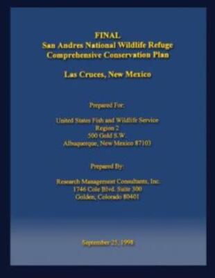 San Andres National Wildlife Refuge Comprehensive Conservation Plan