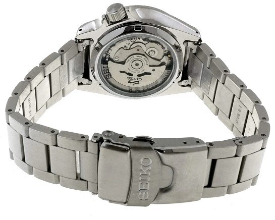 SEIKO SEIKO 5 SRPE57K1 STAINLESS STEEL AUTOMATIC ANALOG MENS WATCH 100M WR SRPE57