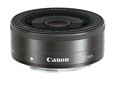 Canon M EF-M 22mm F/2 STM Wide Angel Pancake LENS -Black (Bulk Package)