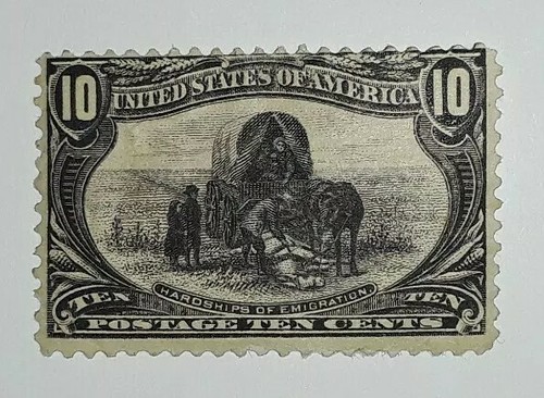 Travelstamps:1898 US Stamps Scott #290 Hardships Of Emigration 10c Mint Dist Gum