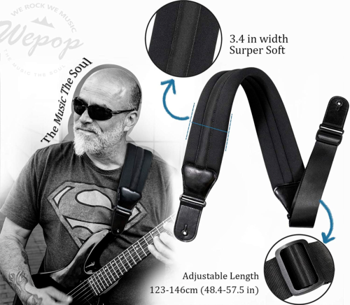 Elastic Soft Comfortable Neoprene Leather 3.4in Bass Acousti