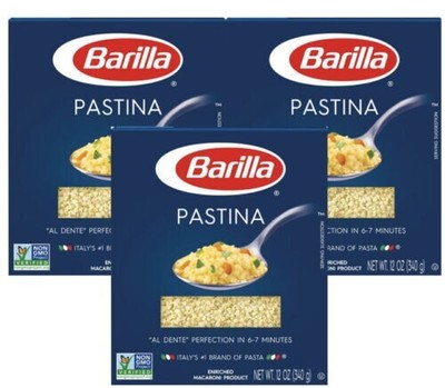 Barilla Pastina Macaroni 12 Oz Each ~ Expire 4/2025 ~ Pack of 3, Free Shipping