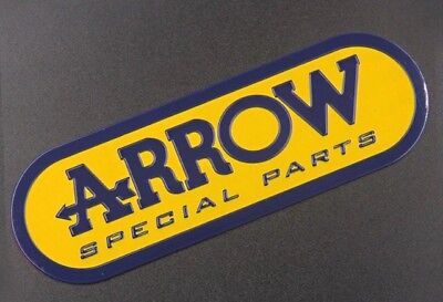 Arrow Special Exhausts 3D Exhaust Heat Proof Resistant Aluminium Sticker Decal