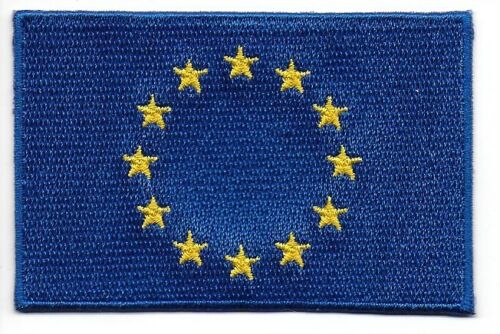 EU / EUROPEAN UNION  Flag Embroidered Patch Badge - Sew or Iron on