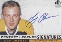 2020-21 Upper Deck SP Signature Edition Legends - Gerry Cheevers #CL-GC
