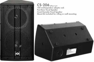 Better Music Builder DFS-206 Karaoke Surround Rear Vocal Speakers (Pair) 206 