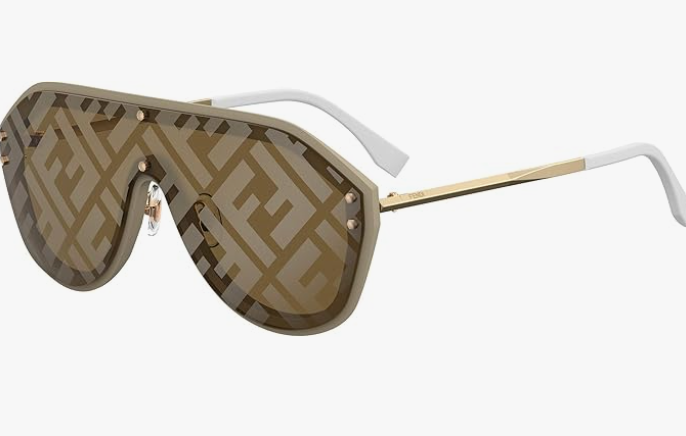 Fendi FF M0039/G/S 10A7Y Beige/Gold Shield Soft Square Fendi FF M0039/G/S 10A7Y Beige/Gold Shield Soft Square
