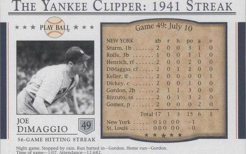 2003 Upper Deck Play Ball - Joe DiMaggio #S-49