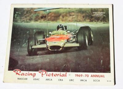 Racing Pictorial 1969-70 Annual Program USAC NASCAR Great Photos Awesome -