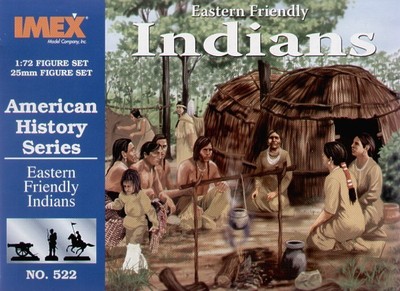 Imex 522 Eastern Friendly Indians American History Series 1:72