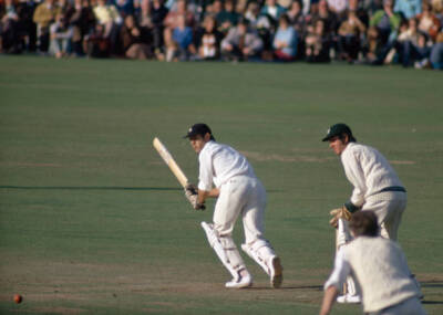Brian Luckhurst batting for Kent against Worcestershire duri - Cricket Old Photo
