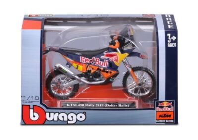 BBurago BB 18-51086 1:18 Red Bull KTM 450 Rally Motor (#1 Dakar Rally) - Blue