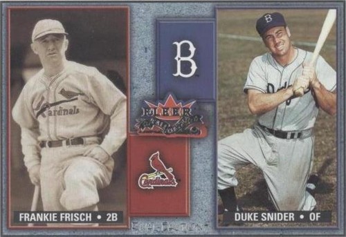 2002 Fleer Fall Classic - Duke Snider Frankie Frisch #6 RF