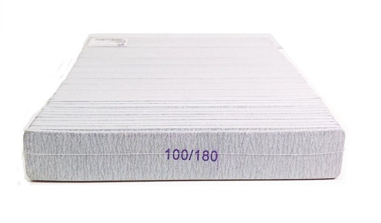 48 Lime Rettangolari Bilaterale Grana 100/180 Ricostruzione Unghie Manicure cir