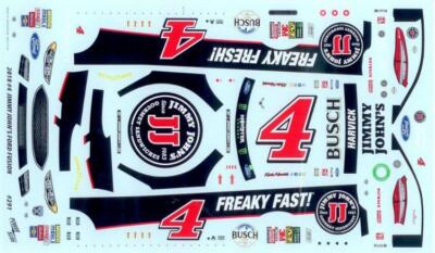 Powerslide 291 #4 Jimmy Johns 2018 Kevin Harvick 1/24 Nascar decal