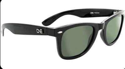 Optic Nerve ONE Dylan Polarized Sunglasses: Shiny Black with Polarized Gray Lens