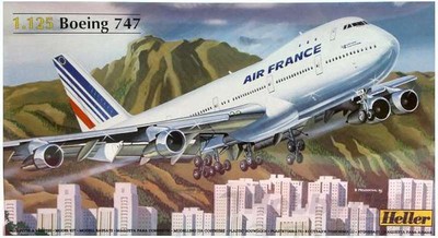 Heller 80459 Boeing 747 Air France Airplane Plastic Model Kit 3279510804591