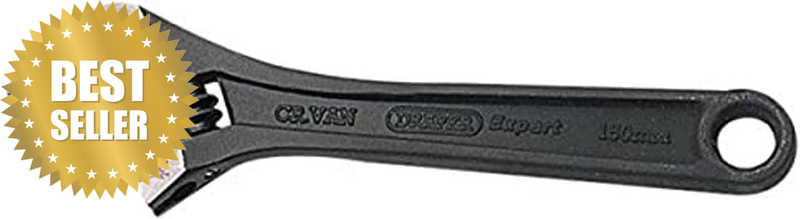 52679 Expert Crescent-Type Adjustable Wrench with Phosphate Finish 150 Mm