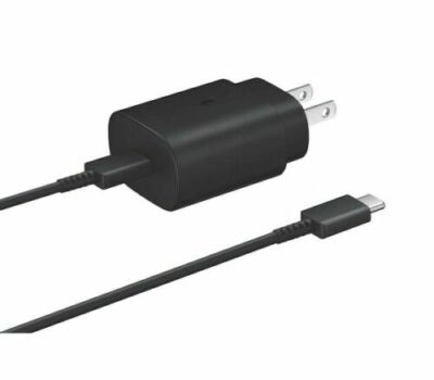 Original Samsung Fast Charger 25W USB-C Plug Type C S20 Plus Ultra Note 10 20 5G