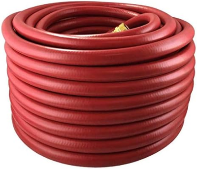 Flexon FA58100CN Farm and Ranch Garden Hose, 100 ft, Red
