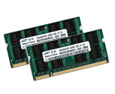 2x 2GB 4GB DDR2 667 Mhz HP-Compaq Tablet PC TC4400 Ram SO-DIMM Speicher