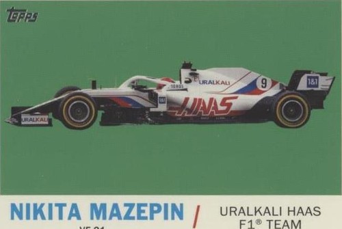 2021 Topps Formula 1 - Nikita Mazepin #T61-NM