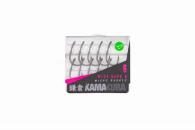 Korda Kamakura Wide Gape X Hooks - Micro Barb/Barbless - All Sizes - Fishing NEW