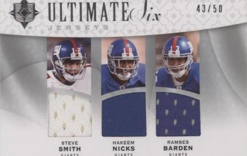 2009 Upper Deck Ultimate Collection Braylon Edwards Brian Robiskie Hakeem Nicks #6J-29