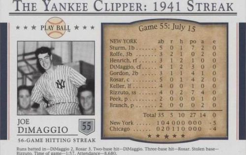 2003 Upper Deck Play Ball - Joe DiMaggio #S-55