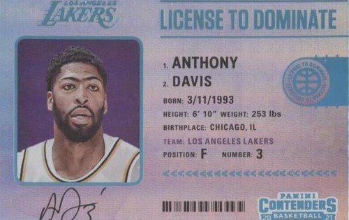 2020-21 Panini Contenders - Anthony Davis #3