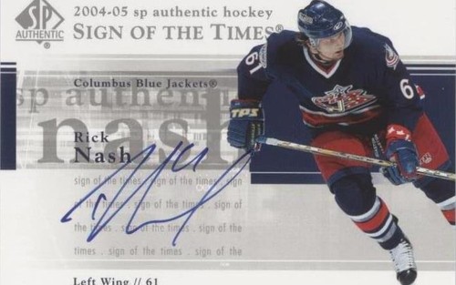 2004-05 SP Authentic - Rick Nash #ST-RN