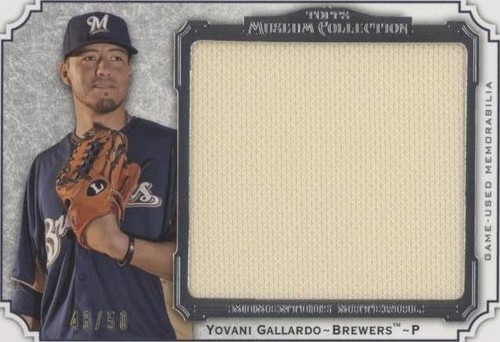 2012 Topps Museum Collection - Yovani Gallardo #MMJR-YG