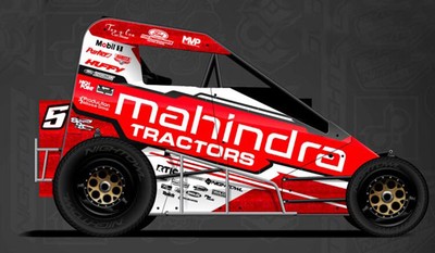 2023 Midget Sprint Car #5 Chase Briscoe Mahindra Tractors 1/18 Diecast Model ...