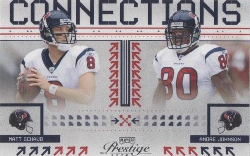 2008 Prestige Andre Johnson Matt Schaub #C-16