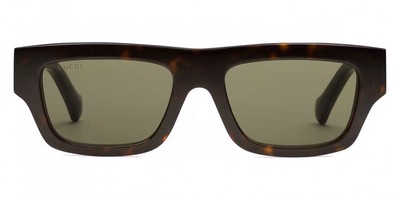 Pre-owned Gucci Gg1301s-002-55 Havana Havana Green