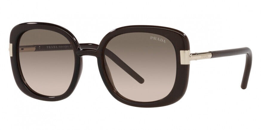 Pre-owned Prada Women's Pr-04ws-05m3d0 Fashion 53mm Dark Brown Crystal Sunglasses