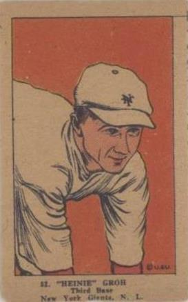 1923 Little Wonder Picture Series Strip Cards - W515-1 - Heinie Groh #52