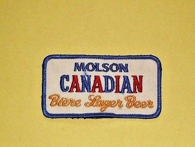 Vintage Molson Canadian Biere Lager Beer Patch - RARE!!!