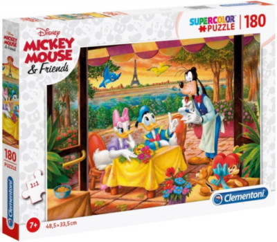 Puzzle 180 elementów. Supercolor. Myszka Mickey i przyjaciele