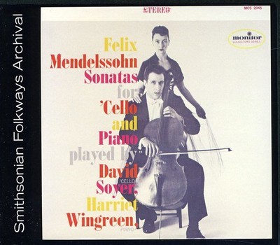 Harriet Wingreen - Felix Mendelssohn Sonatas for Cello and Piano [New CD]