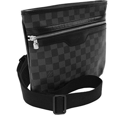 Shoulder Bag (pannier) Louis Vuitton Rem in graphic checkered canvas Dark  grey Cloth ref.177745 - Joli Closet