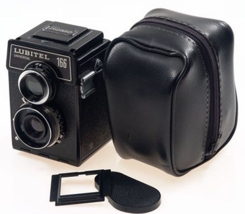 Top Mint w/ case] Lomo Lubitel 166 Universal 6x6 TLR 4.5