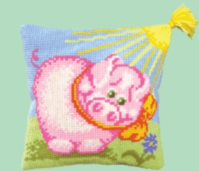 Diy Needlepoint Cross Stitch ''Mumps''. Embroidery Kit. Unprinted Сanvas Charivna