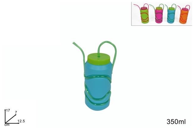 Borraccia Colorata Con Cannuccia Da 350ml dfh