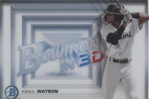 2022 Bowman - Kahlil Watson #B3D-12