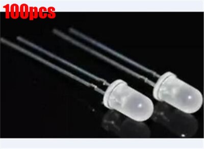 100Pcs 5Mm Crystal LED Rgb Rainbow Slow Flashing Flash Red Green Blue yl
