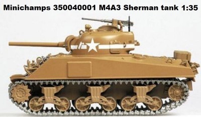 Minichamps 350040001 M4A3 Sherman tank 1st US Armored Division Tunisia 1943 1:35
