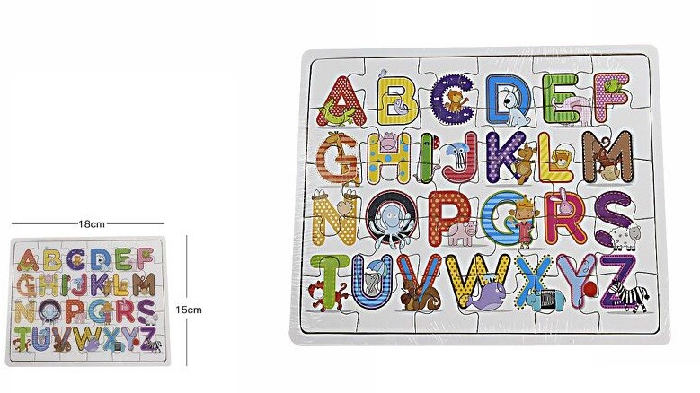 Gioco Bambini Lettere Alfabeto Legno Colorato Con Animali Didattico Bimbi dfh